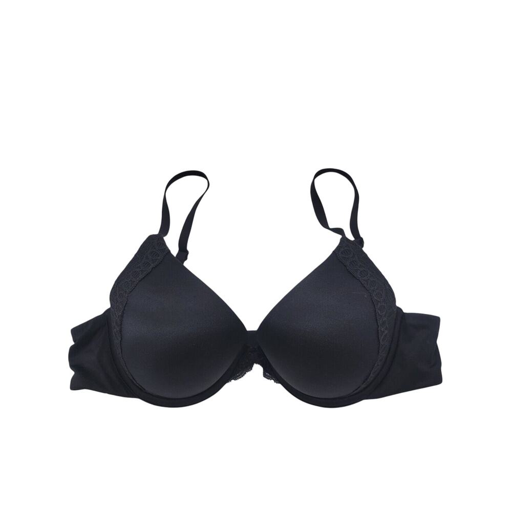 Maidenform Natural Boost Black Shaping Demi Underwire T-Shirt Bra Size‎ 34B
